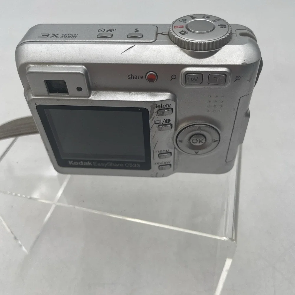 Kodak EasyShare C533 5.0MP Digital Camera 3X Zoom+Battery+SD Card-TESTED